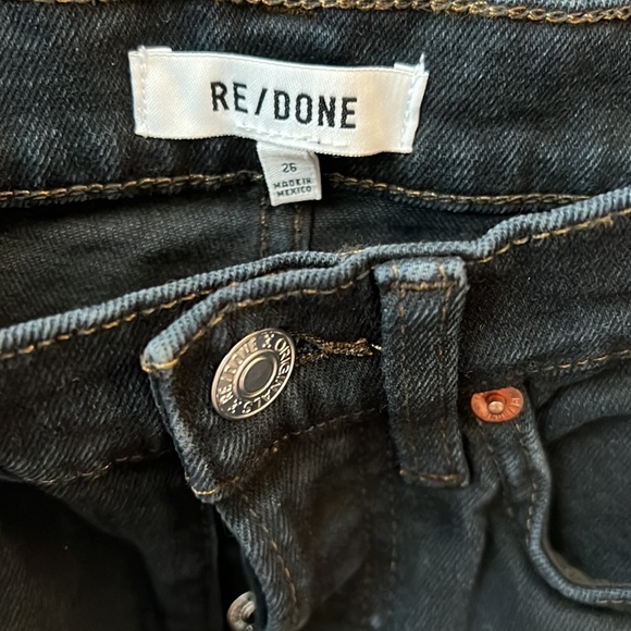 Re/Done 70s Ultra High Rise Stove Pipe Jeans - Picture 12 of 14